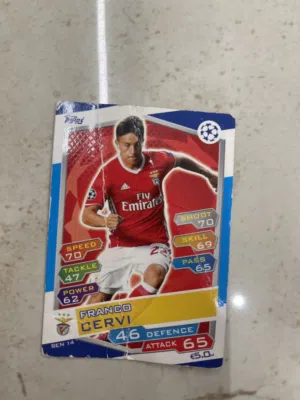 بطاقة فرانكو سيرفي الأصلية – بنفيكا – Topps دوري أبطال أوروب