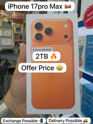 iPhone 17ProMax 2TB (2048GB Storage Arabic Official version) One year Apple official warranty