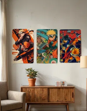 3 لوحات ناروتو انمي شامل تكاليف التوصيل 3 Naruto Posters A2 size