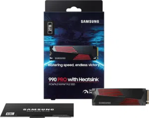 SAMSUNG 990 PRO / Heatsink 2TB, PCIe 4.0,  Speeds Up-to 7,450MB/s, Compatible with PlayStation5