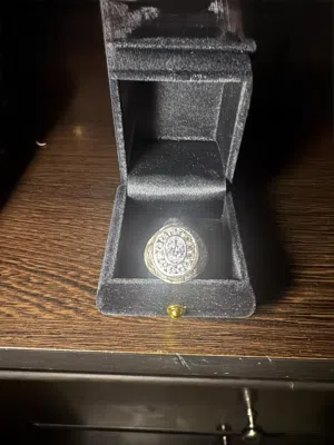 Men’s Silver Ring 9.67g - Round Clear Stones  Monthly Installments