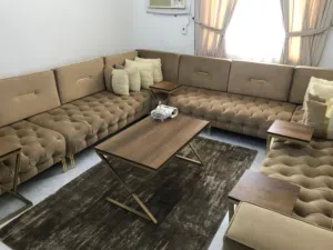 كنب مجلس حرف Uمتصل  اخت الجديد