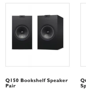 KEF Q150 Bookshelf Speaker pair