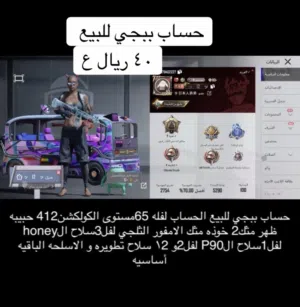حساب ببجي للبيع