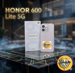 HONOR 600 Lite 5G تصميم أنيق وأداء قوي، رام 16GB وذاكرة 256GB لسرعة عالية ومساحة تخزين كبيرة.