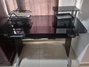 study table  ( glass top)