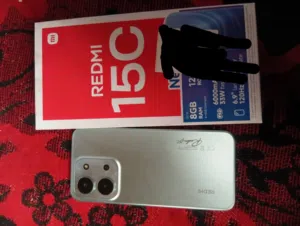 هاتف ريدمي 15 سي مستعمل بحالة ممتازة ومعوا كامل ملحقات