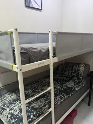 Bunkbed including mattress