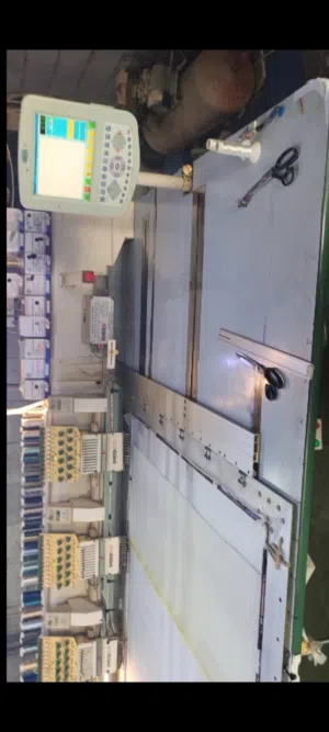 مكينه خياطه تتريظ كمبيوتر 12رأس شغل حديث