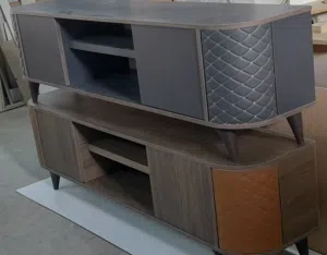 طاولات وسط خشب 18م مكون من ثلاث قطع طاولات شاشه كفاله على جميع اعمالنا