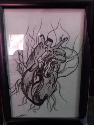 لوحه فنيه مرسومه