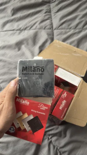 Milano Electrical Switches - Brand New (9 PCS)