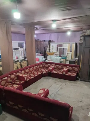 فراش عربي مكون من ثلث فرشات مع مساند وماركيهم وزاويتين ضغط 40 مع سجاده