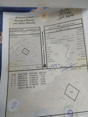 ارض زراعيه في بدبد للبيع (قابله للتحويل السكني)