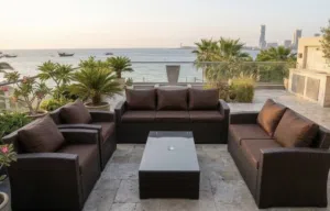 جلسة خارجية راتان 7 أشخاص مع طاولة Rattan outdoor set