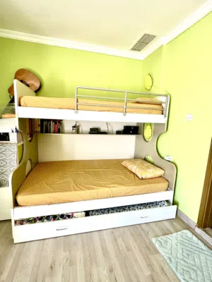 Bunk Bed Full Size with mattress and Storage