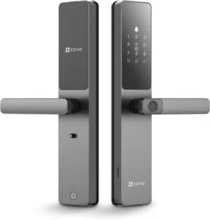 EZVIZ DL05 أمان ذكي بدون مفتاح قفل باب ذكي 7 في 1 ببصمة الإصبع، تنبيهات فورية، مقاومة للعوامل الجوية