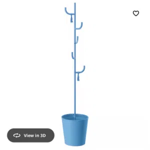 علاقة ملابس موديرن لون ازرق من ايكيا