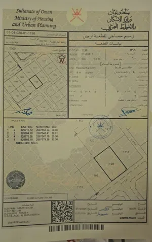 Residential Land for Sale in Muscat Misfah