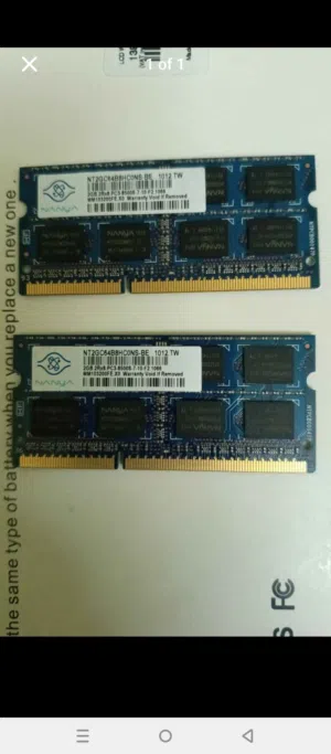 Used RAM DDR4 - 2 GB - 2pcs