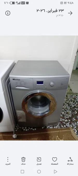 غساله ناشونل الكتريك شغاله بحاجه لبيل فقط
