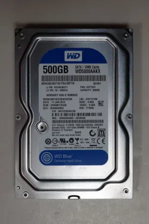 هاردسك  داخلي من شركة wd 500 g السعر 150دينار