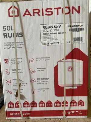 سخان مياه كهربائي أريستون 50 لتر (Ariston Rubis) جديد بالكرتونة للبيع!