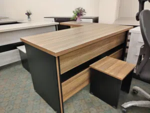 مكتب مدير - مكتب دراسي - مكتب شركات قياس 160*70سم مع جانبيه وطربيزه اسعار منافسه