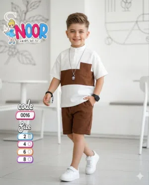 طقم صيفي ولادي 2026 من Noor Kids