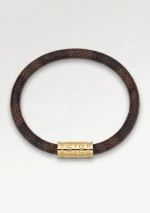 Authentic Louis Vuitton Keep It Bracelet – Damier Ebene SALE: 60%