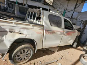 هايلكس تويوتا 2016 سنجل عليه حادث