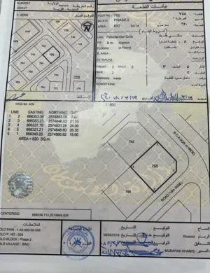 للبيع ارض سكنيه زاويه ف العامرات منطقة جحلوت