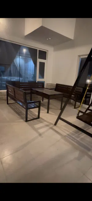 جلسات مظلات متنوعه خشب وحديد