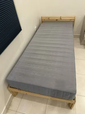 Bed with mattress