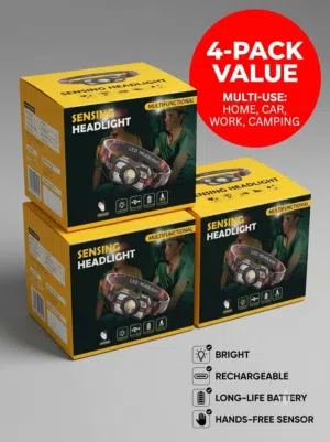 كشافات للرأس (LED Sensing Headlight يعمل ع الحساس باليد