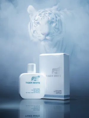 عطر Tri Tiger White – رائحة رجالية فريش وقوية الوصف: عطر ثابت، منعش، مناسب للاستخدام اليومي.