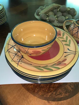 طقم صحون مكسيكان ستيل مع أطباق أكلات بحريه واكسسوارات كتير زووء