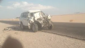 برادو خليجي موديل 2004 مصدوم
