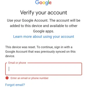 فتح الهواتف المقفلة بحسابات جوجل عن بعد