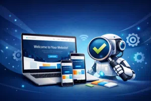 تصميم موقع إنترنت احترافي مع اختبار آلي – 300 دينار فقط