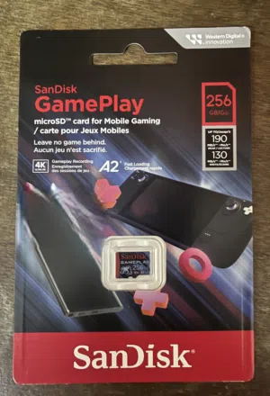 SanDisk GamePlay microSDTM Card for Mobile and Handheld Console Gaming - 256GB  V30