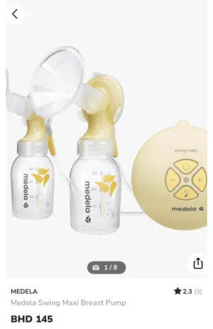 Medela breast pump for babies