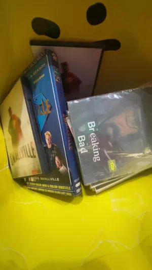 (GARAGE SALE!) 43 dvd discs of mixed movies and series