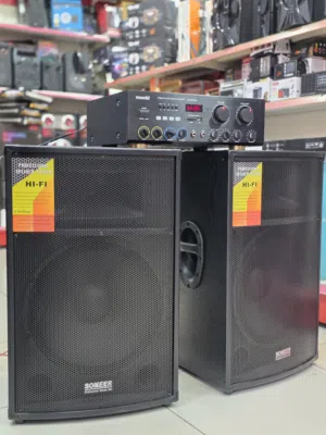 سماعات 15 انش عدد2 مع امبليفير فل مواصفات