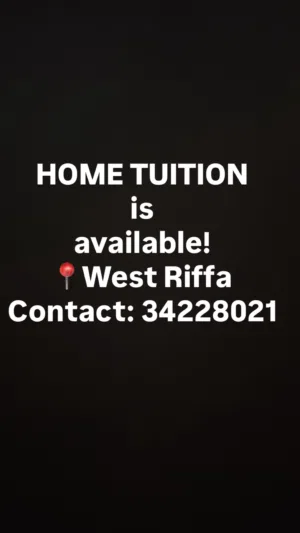 Tutions available in West Riffa