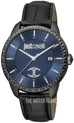 Just CavalliClassic Blue/Leather Ø45 mm