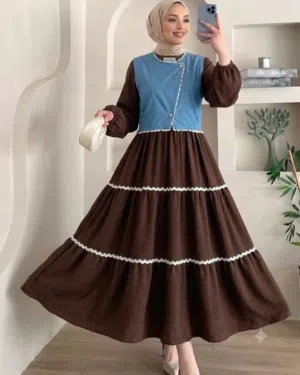 فستان ستاتي قطعتين