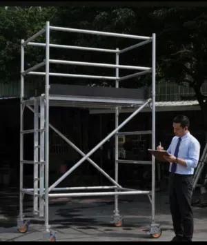 Aluminum & steel cuplock new used scaffolding for sale
