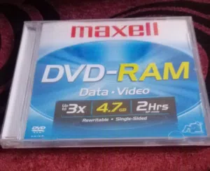أقراص Maxell DVD-RAM أصلية - سعة 4.7GB - قابلة لإعادة الكتابة