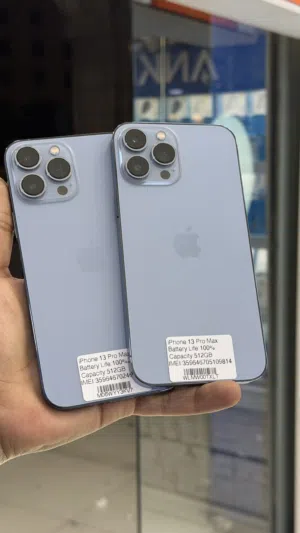 13Pro Max 512GB 100% بحال الوكاله جميع القطع اصليه غير موفوع بطاريه